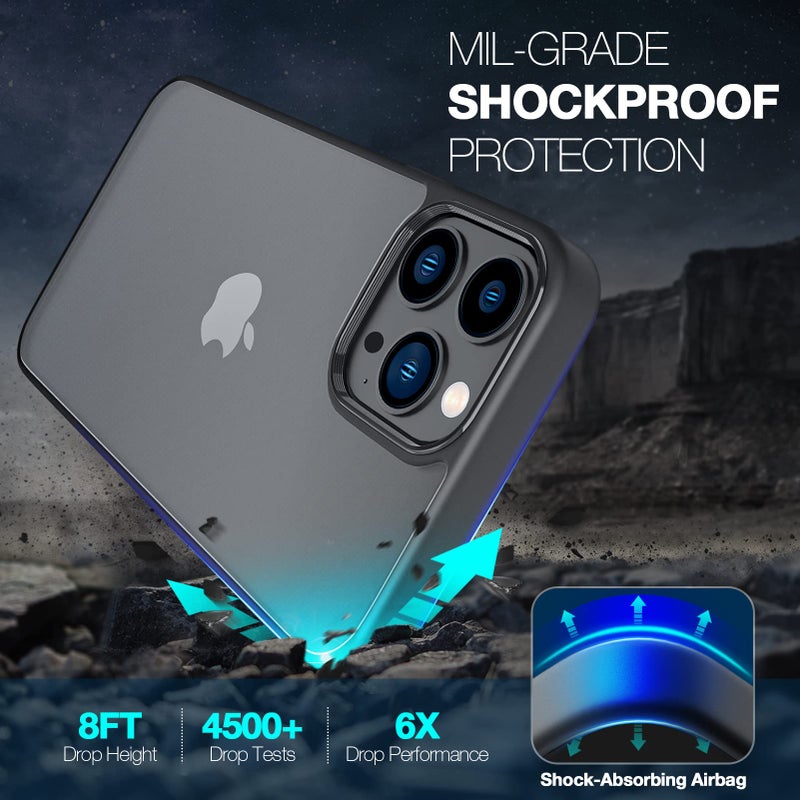 ORIbox for iPhone 12 Pro Max Case, Slim Phone Case for iPhone 12 Pro Max 6.7",Slim Thin Shockproof Anti-Fall Translucent Matte,Not Yellowing - Image 4